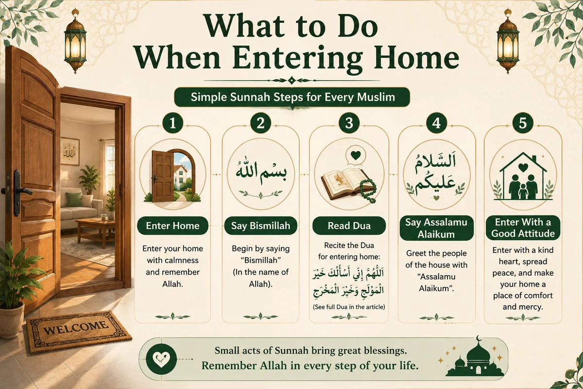 Ghar Mein Dakhil Hone Ki Dua – Arabic, Urdu & English Translation — illustration 3
