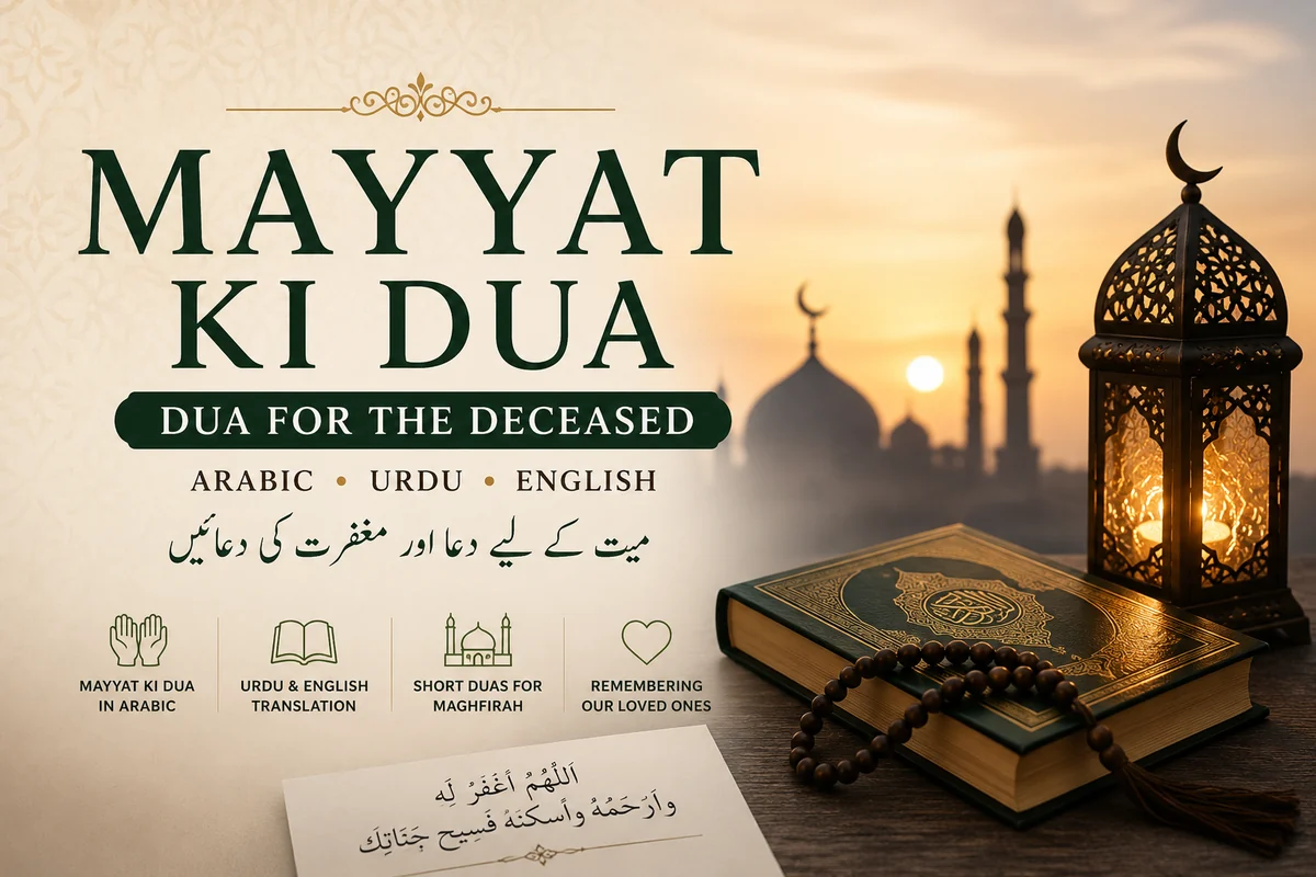 Mayyat Ki Dua – Dua for the Deceased in Arabic, Urdu & English — illustration 1