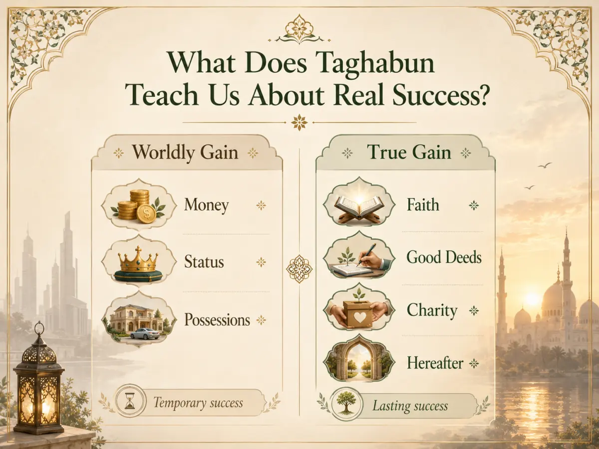 Surah Taghabun Benefits: Spiritual Lessons, Virtues and Rewards — illustration 3